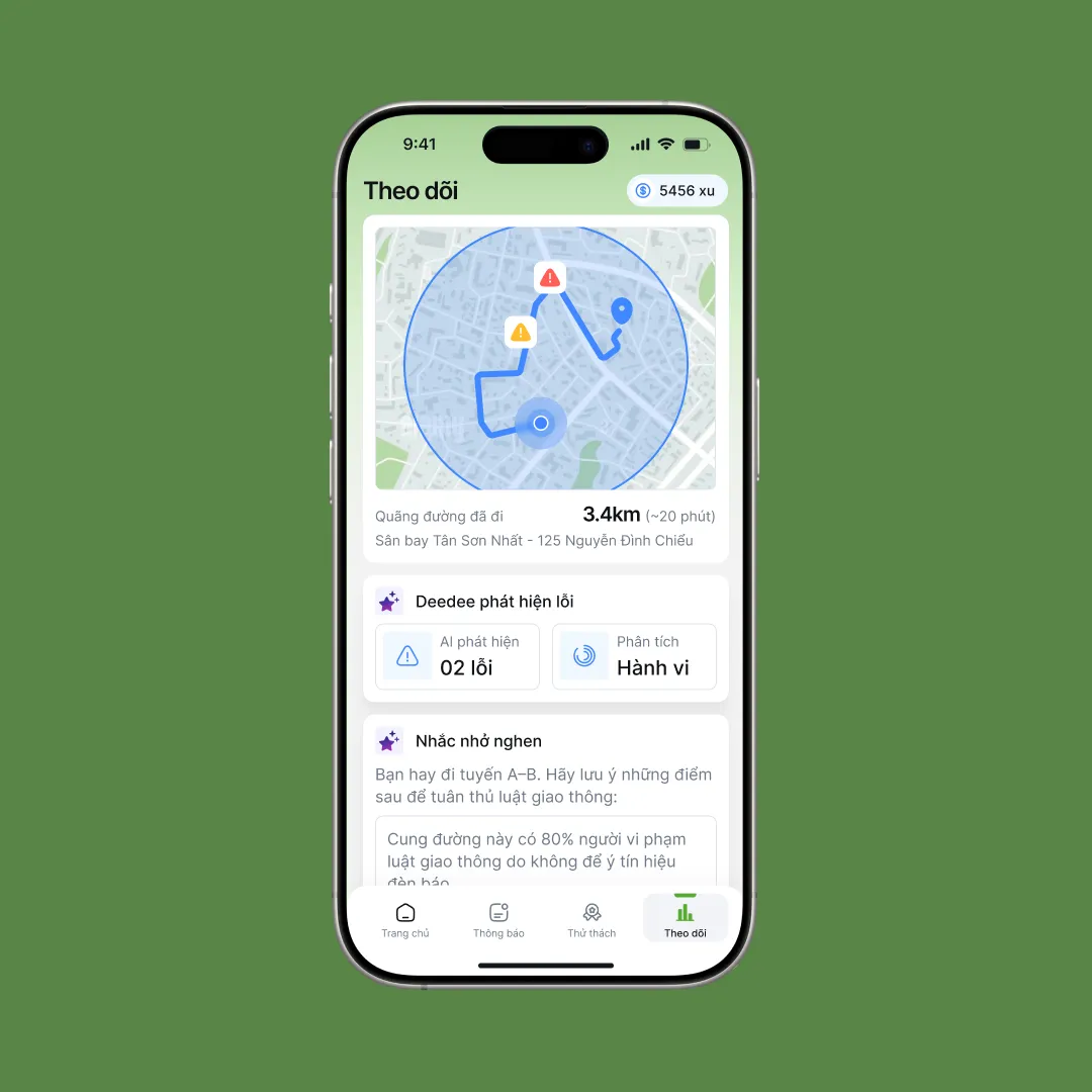 Tracking journey feature demonstration